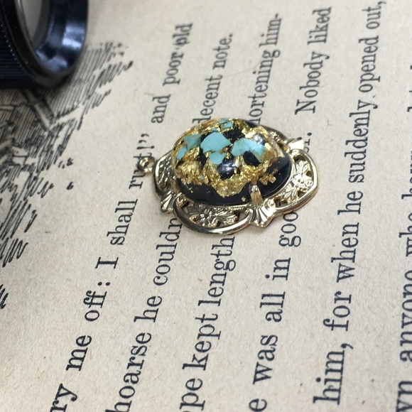 Vintage Dichroic Foil Glass Pendant - Picture 2 of 5